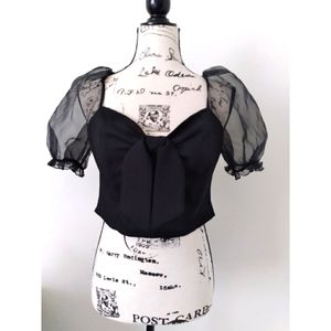 COPY - Topshop top with sheer sleeves